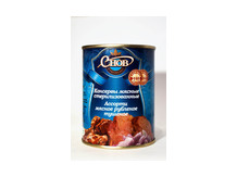 "Ассорти мясное рубленное тушеное", производство РБ, жел. банка, 338 грамм